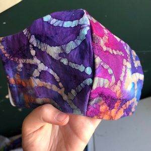 Purple Curved face mask